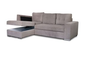 Athens Γωνιακός καναπές κρεβάτι με αποθηκευτικό χώρο 246x174x96εκ. Elephant Αριστερή γωνία