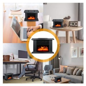 Mini Τζάκι Αερόθερμο με Εφέ Φλόγας - Flame Heater