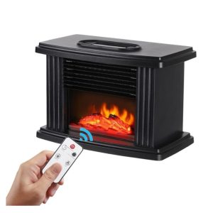 Mini Τζάκι Αερόθερμο με Εφέ Φλόγας - Flame Heater