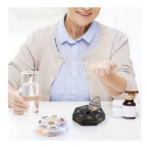 Σετ 2τμχ Εβδομαδιαία Θήκη Χαπιών με 7 Θέσεις Pill Box