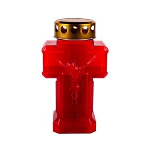 Ηλεκτρικό Κερί Αφιέρωσης Σταυρός από Πλαστικό