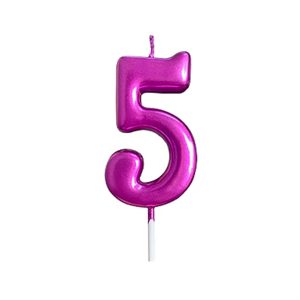 Κεράκι Γενεθλίων Happy Birthday Candle Αριθμός 5