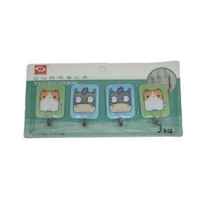 Κρεμαστράκια με Αυτοκόλλητο Hook 4τμχ