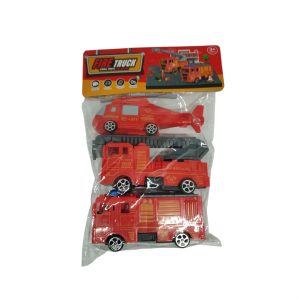 Σετ 3τμχ Αυτοκινητάκια FireTruck YH-E23