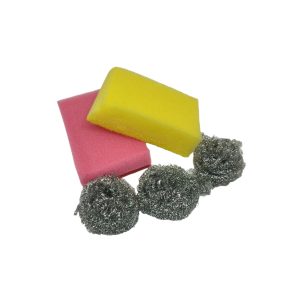 Σετ Σύρμα και Σφουγγάρια Πιάτων - YULU Cleaning Brush