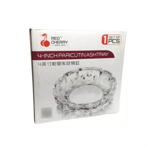 Σταχτοδοχείο Τσιγάρου Γυάλινο Red Cherry YG8006