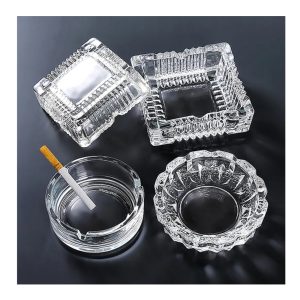 Σταχτοδοχείο Τσιγάρου Γυάλινο Red Cherry YG8016-3