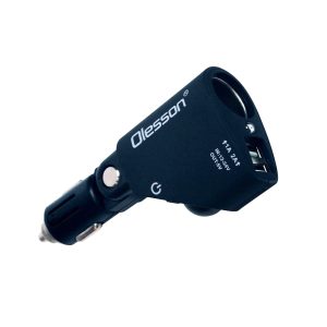 Φορτιστής Αυτοκινήτου με 2 Θύρες USB και 1 Θύρα Αναπτήρα Olesson