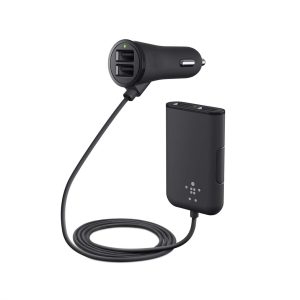 Φορτιστής Αυτοκινήτου με 4 Θύρες USB