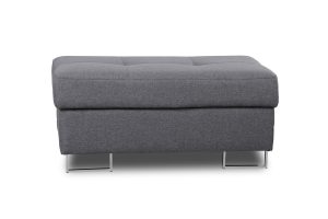 Πουφ με αποθηκευτικό χώρο Anna /Μπλε/Ασημί πόδια 100x44x60 BOG5463