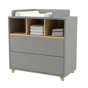 Συρταριέρα BABY MOON, γκρί, 96x90x48cm-AST2325