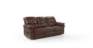 Καναπές τριθέσιος CHELSEA με ανάκληση ηλεκτρική"Relax", Καφέ 216x98x103cm-TED1217