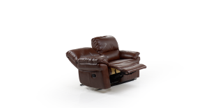 Καναπές διθέσιο CHELSEA με ηλεκτρικό μηχανισμό "Relax", Καφέ 158x98x103cm-TED1217