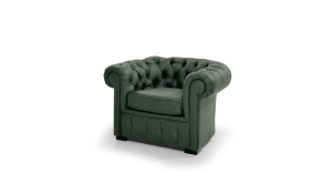 Πολυθρόνα δερματίνη CHEST, Πράσινη 110x74x97cm -TED1213