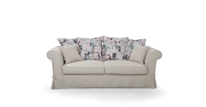 Τριθέσιος Καναπές Κρεβάτι NICE II, Γκρί, 215x90x97cm-TED1517