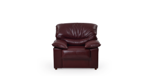 Πολυθρόνα SABRINA δερματίνη, σκούρο μπορτνό, 105x95x95cm-TED2026