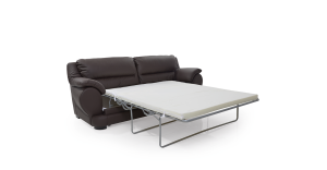 Καναπές Διθέσιος Κρεβάτι VENUS II Δερματίνη,  Μαύρος, 226x92x98cm-TED1315