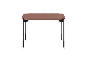 Τραπεζάκι Σαλονιού Sorena κεραμιδί 60x40x45cm με μαύρα πόδια - BOG4589