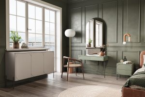 Κομοδίνο Sorena Λαδί 49x55x45cm με μαύρα πόδια - BOG4589