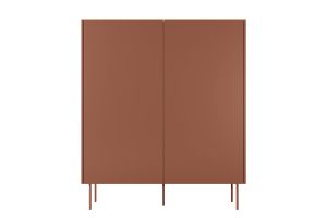 Μπουφές Dessi Κεραμιδί + Δρυς 120x140x40cm - BOG4589