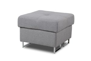 Πουφ χωρίς αποθηκευτικό χώρο Anna Mini/Πράσινο/Ασημί πόδια 60x44x60 BOG5165