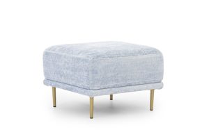 Σκαμπώ Niki Μπλε Ανοιχτό + Χρυσά Πόδια 60x44x60cm - BOG4589