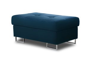 Πουφ με αποθηκευτικό χώρο Anna /Μπλε/Ασημί πόδια 100x44x60 BOG5463