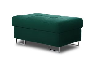 Πουφ με αποθηκευτικό χώρο Anna /Μπλε/Ασημί πόδια 100x44x60 BOG5463