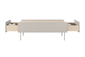 Τραπεζάκι Σαλονιού Dessi Μπεζ 120x45x60cm με 2 συρτάρια - BOG4589