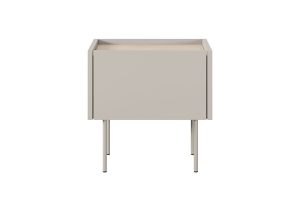 Κομοδίνο Dessin Μπεζ + Φυσικό 45x45x40cm με συρτάρι - BOG4578