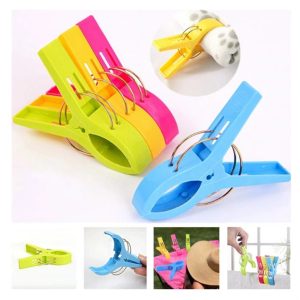 Μανταλάκια για Πετσέτα Παραλίας 4τμχ - Plastic Clothes Pins