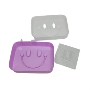 Σαπουνοθήκη Πλαστική με Βεντούζα Smile