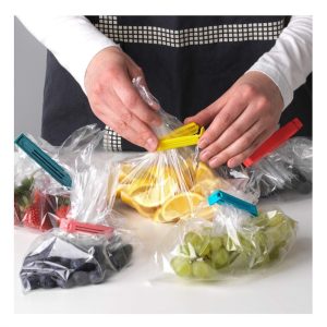 Σετ 12 Πλαστικά Κλιπ Σφραγίσματος Σακούλας - Food Bag Clips