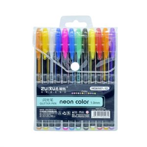 Στυλό Neon με Πολύχρωμο Mελάνι 12τμχ - Neon Color HG6107-12