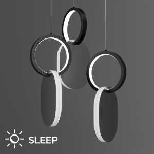 Φωτιστικό Κρεμαστό Symmetric 1G Led 45W Νίκελ Ματ Φ25x120cm