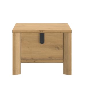 Lugano κομοδίνο με ένα συρτάρι 49x38x37εκ. Artisan Oak
