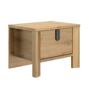 Lugano κομοδίνο με ένα συρτάρι 49x38x37εκ. Artisan Oak