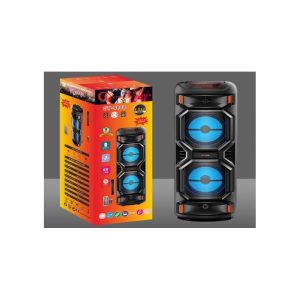 ΦΟΡΗΤΟ ΗΧΕΙΟ SUBWOOFER 2x8.5'' ΜΕ ΣΥΣΤΗΜΑ ΚΑΡΑΟΚΕ GY-8809