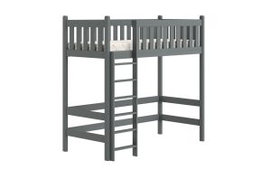 Κουκέτα SWEN, για στρώμα 80x200, γκρι 207x200x86,5cm-BOG2038