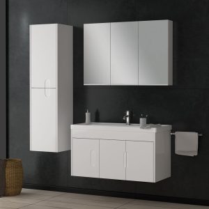 Καθρέφτης ADA 100cm χρ. WHITE MAT κωδ. 3MADA100WHM