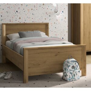 Lugano κρεβάτι μονό 209x96x80εκ. ( για στρώμα 90x190 ή 90x200εκ. ) Artisan Oak