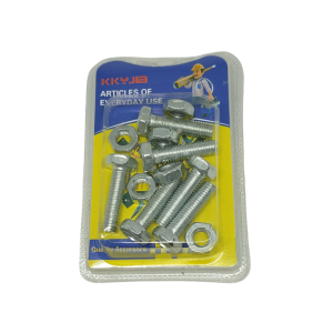 Σετ Βίδες Εξάγωνες με Παξιμάδια KKYJIA