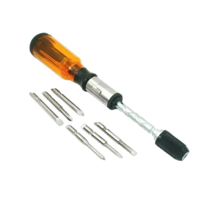 Κατσαβίδι με 5 Εναλλασσόμενες Μύτες - Spiral Ratchet Screwdriver