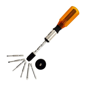 Κατσαβίδι με 5 Εναλλασσόμενες Μύτες - Spiral Ratchet Screwdriver