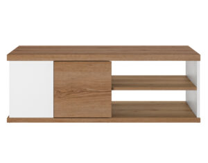 Otello τραπεζάκι σαλονιού 110x60x40εκ. Helvezia Oak / Λευκ΄ό