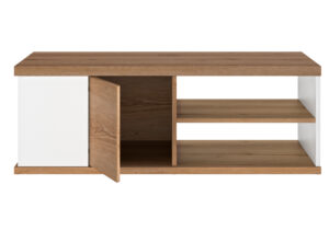 Otello τραπεζάκι σαλονιού 110x60x40εκ. Helvezia Oak / Λευκ΄ό