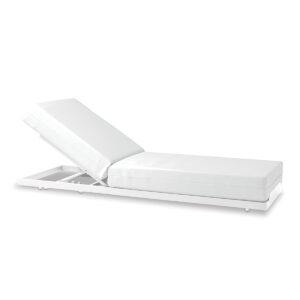 Ξαπλώστρα αλουμινίου Moli 210x70x26cm Λευκό- BIO246