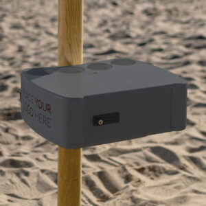 Τραπεζάκι παραλίας B-Safe “Ασφαλές” 42x35x22cm Ανθρακί- BIO1800