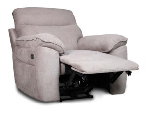 Boston πολυθρόνα Relax με ηλεκτρική ανάκλιση 101x100x102εκ. Μπεζ Σκούρο ύφασμα