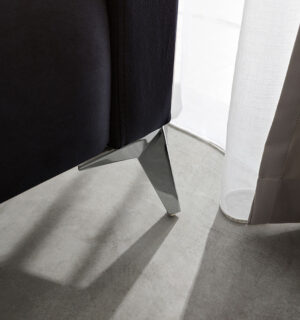 Υπέρδιπλο κρεβάτι Magic για στρώμα 180x200cm με αποθηκευτικό χώρο και τελάρο, Μαύρο 208x220x115cm - AL-MAJ458